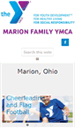 Mobile Screenshot of marionymca.org
